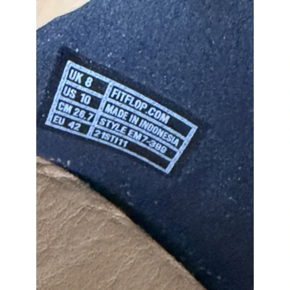 FITFLOP ALLEGRO KNIT MIDNIGHT NAVY BALLET FLATS‎ Sz 10 Arch Support Flexible